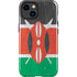Kenya Flag Distressed iPhone 14 Plus Impact Case